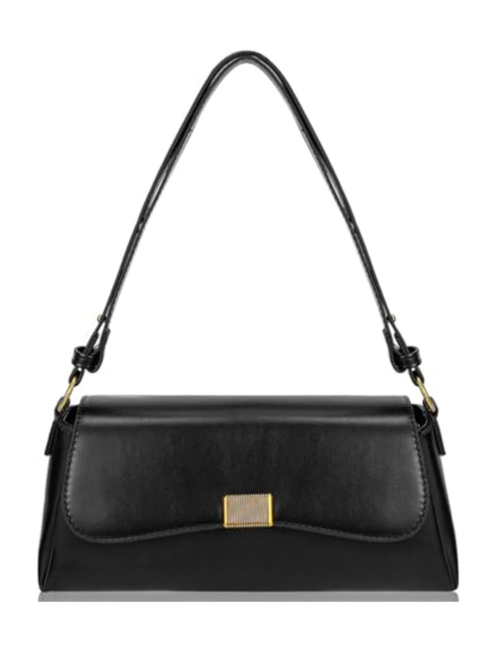 Farcauo PU Leather Shoulder Bag Snap & Zip Satchel Crossbody Adjustable Strap
